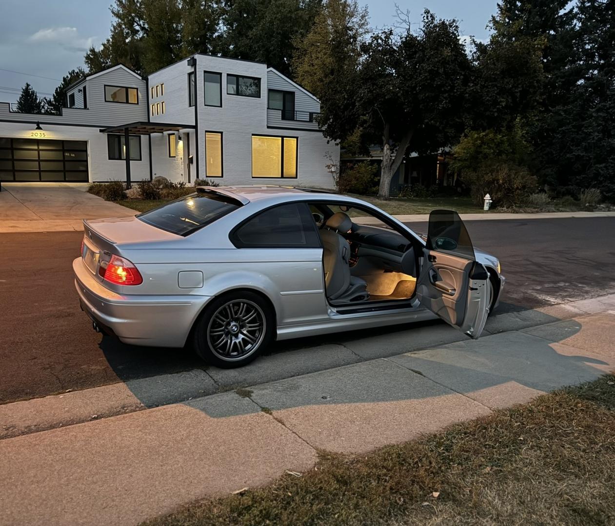 2003 Silver /Grey BMW M3 M3 (WBSBL93463J) with an 3.2-liter inline-six engine, SMG transmission, located at 2510 47th St. Suite 200, Boulder, CO, 80301, (303) 641-0333, 40.026196, -105.243217 - This Beautiful Newly Painted 2003 BMW M3 coupe is powered by a 3.2-liter inline-six linked with a six-speed SMG sequential transmission and a limited-slip differential was acquired by Boulder Motors, February 2023 in Boulder CO. A full Premium Synthetic Oil Service and Multi-Point Inspection was per - Photo#6